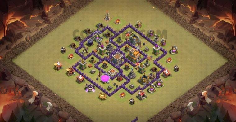 Town Hall 7 War Base Links Anti 3 Stars