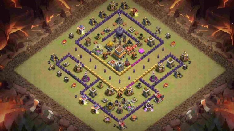 Town Hall 8 War Base Anti 3 Stars Link