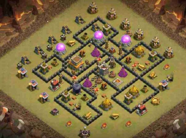 Town Hall 8 War Base Best Defense