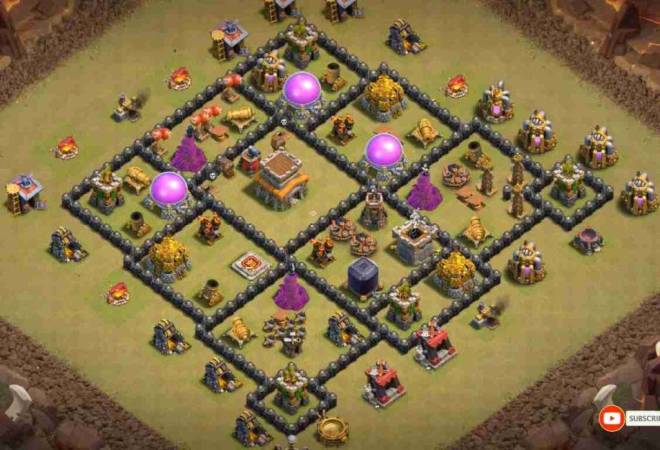 Town Hall 8 War Base Best Defense