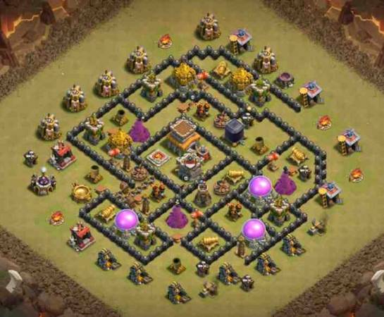 Town Hall 8 War Base Copy Link