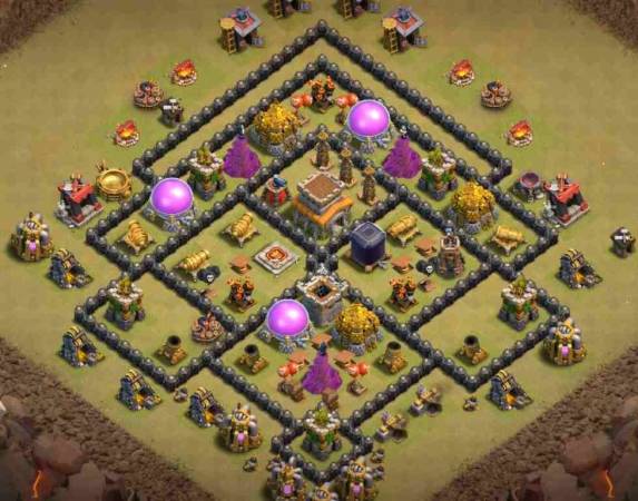 Town Hall 8 War Base Copy