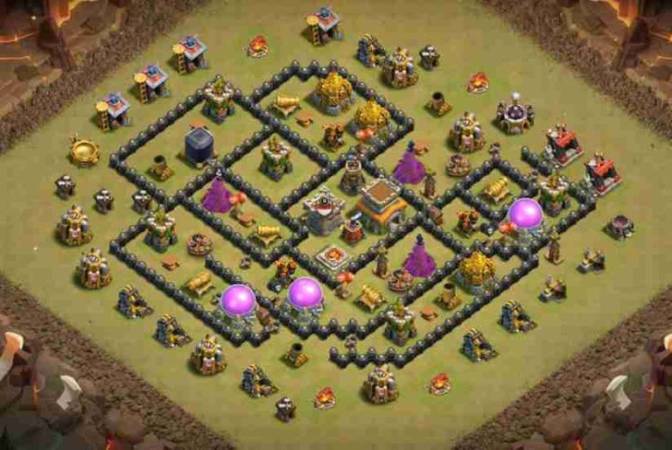Town Hall 8 War Base Link COC