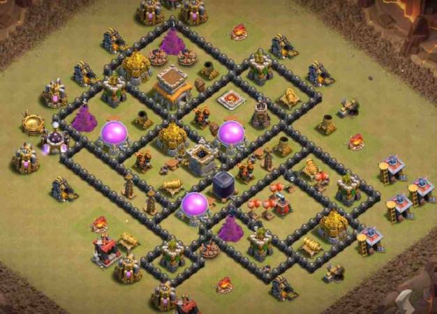 Town Hall 8 War Base Link COC