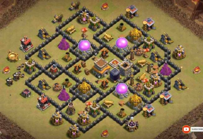 Town Hall 8 War Base Link