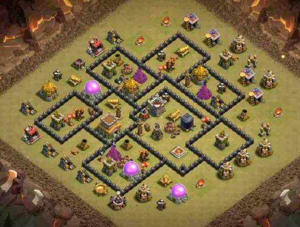 Town Hall 8 War Base War