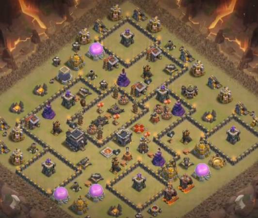 Town Hall 9 Base Anti 3 Stars Copy Link