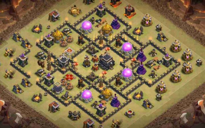 Town Hall 9 War Base Best Defense