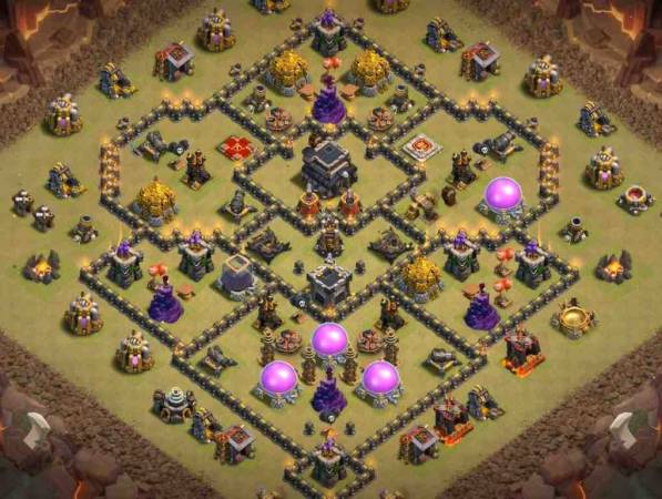 Town Hall 9 War Base Copy