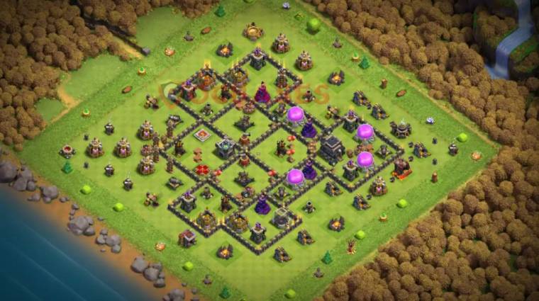 Town Hall 9 War Base Copy