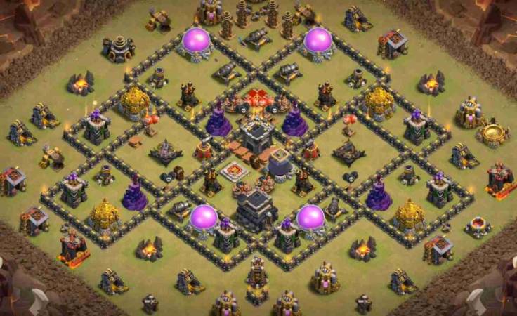 Town Hall 9 War Base Link COC