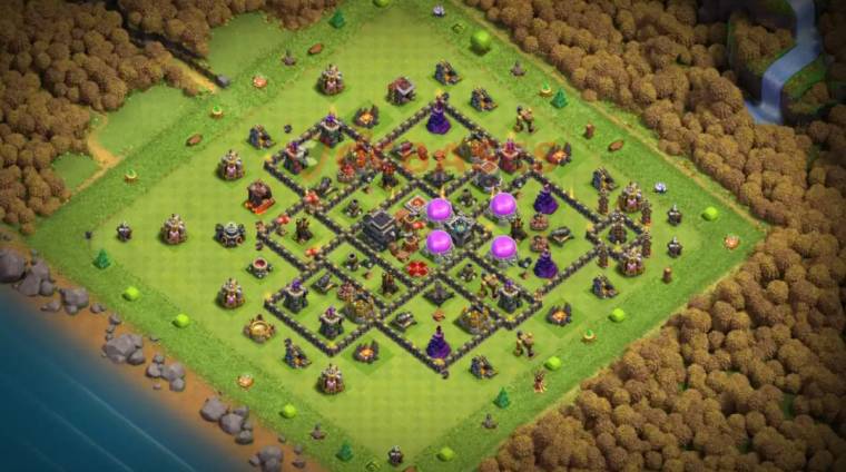 Town Hall 9 War Base Link COC