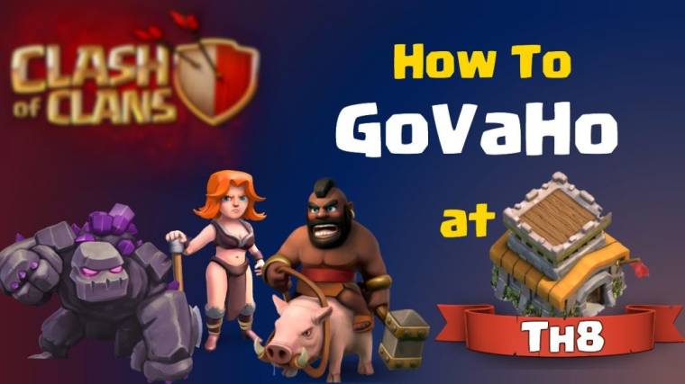 Town Hall TH8 Govaho Attack Strategy