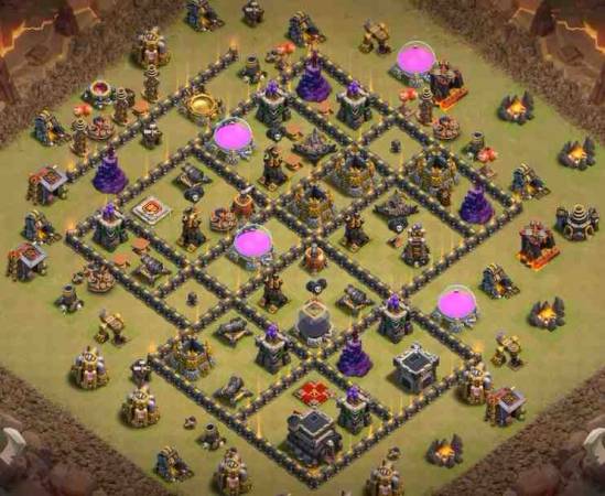 Unbeatable TH9 War Base