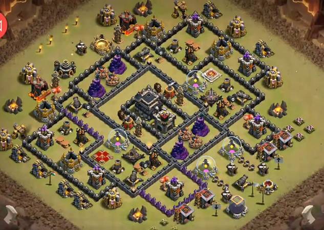 War Base TH9 Anti 2 Star Anti Everything