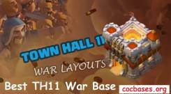 82+ Best TH11 War Base Links Anti 2 Stars 2025