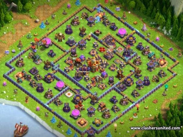 Anti-Everything TH16 War Base Layout