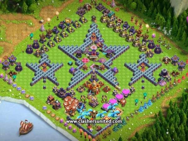 Anti-Monolith Town Hall 16 Base