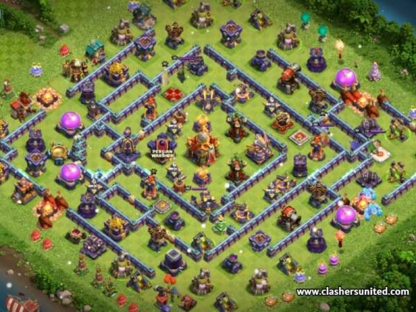 Top Town Hall 16 Hybrid Base